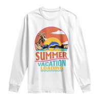 Summer Vacation Loading Retro Beach Sunset Long Sleeve Shirt