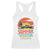 Summer Vacation Loading Retro Beach Sunset Racerback Tank Top