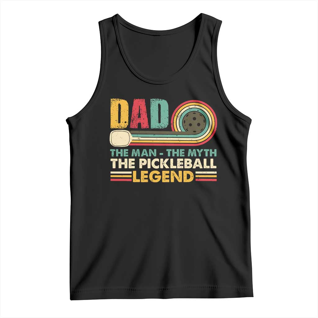 Pickleball Dad Tank Top The Man The Myth The Legend Retro