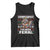 Funny Christmas Raccoon Tank Top Sorry Santa I've Been Feral