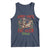 Funny Christmas Raccoon Tank Top Sorry Santa I've Been Feral Reindeer