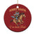 Funny Xmas Raccoon Christmas Ornament Sorry Santa I've Been Feral Cowboy - Wonder Print Shop