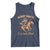 Funny Christmas Raccoon Tank Top Sorry Santa I've Been Feral Cowboy