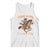 Funny Christmas Raccoon Tank Top Sorry Santa I've Been Feral Cowboy