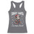 Funny Christmas Opossum Racerback Tank Top Sorry Santa I've Been Feral