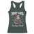 Funny Christmas Opossum Racerback Tank Top Sorry Santa I've Been Feral