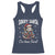 Funny Christmas Opossum Racerback Tank Top Sorry Santa I've Been Feral