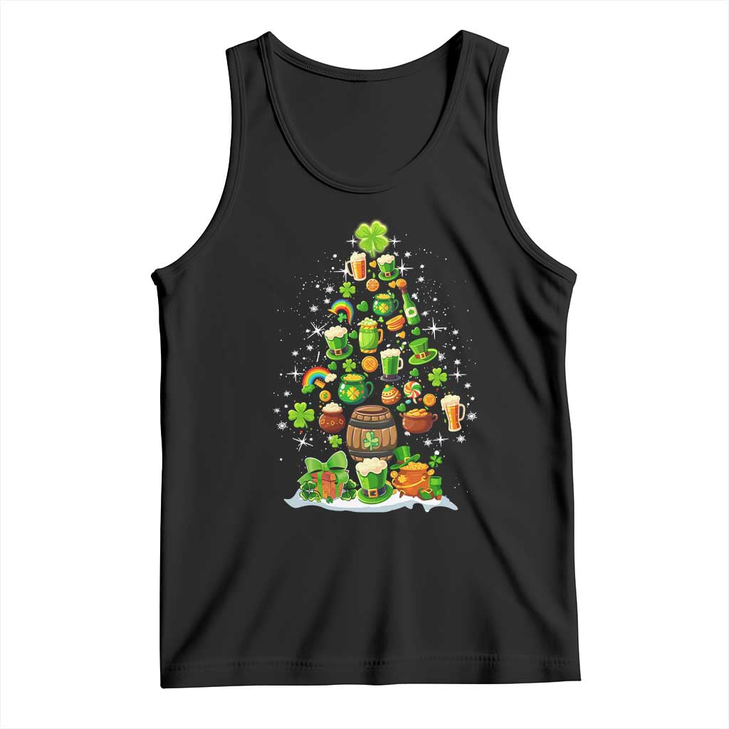 Merry Christmas Tree Irish Tank Top