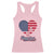 Patriotic Racerback Tank Top My Heart Beats For America Valentine's Day