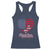 Patriotic Racerback Tank Top My Heart Beats For America Valentine's Day