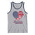 Patriotic Tank Top My Heart Beats For America Valentine's Day