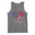 Patriotic Tank Top My Heart Beats For America Valentine's Day