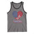 Patriotic Tank Top My Heart Beats For America Valentine's Day