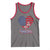 Patriotic Tank Top My Heart Beats For America Valentine's Day