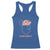 Funny Neuroscience Brain Waves Racerback Tank Top