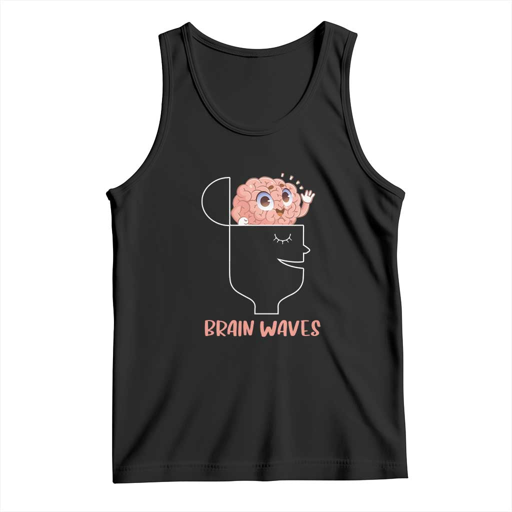 Funny Neuroscience Brain Waves Tank Top