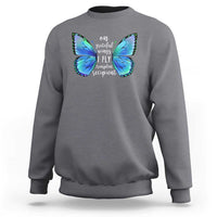 Transplant Recipient On Grateful Wings I Fly Sweatshirt