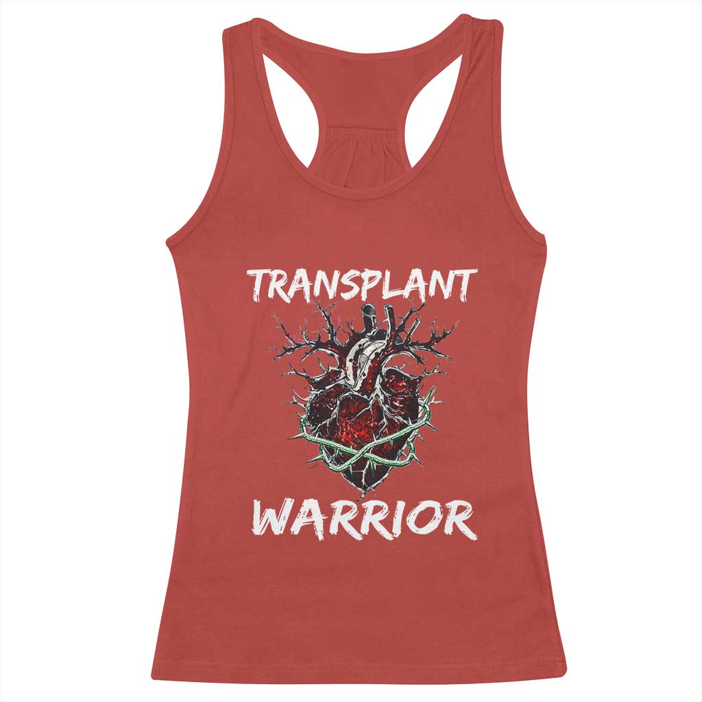 Heart Transplant Warrior Racerback Tank Top