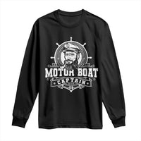Vintage Motor Boat Captain Long Sleeve Shirt