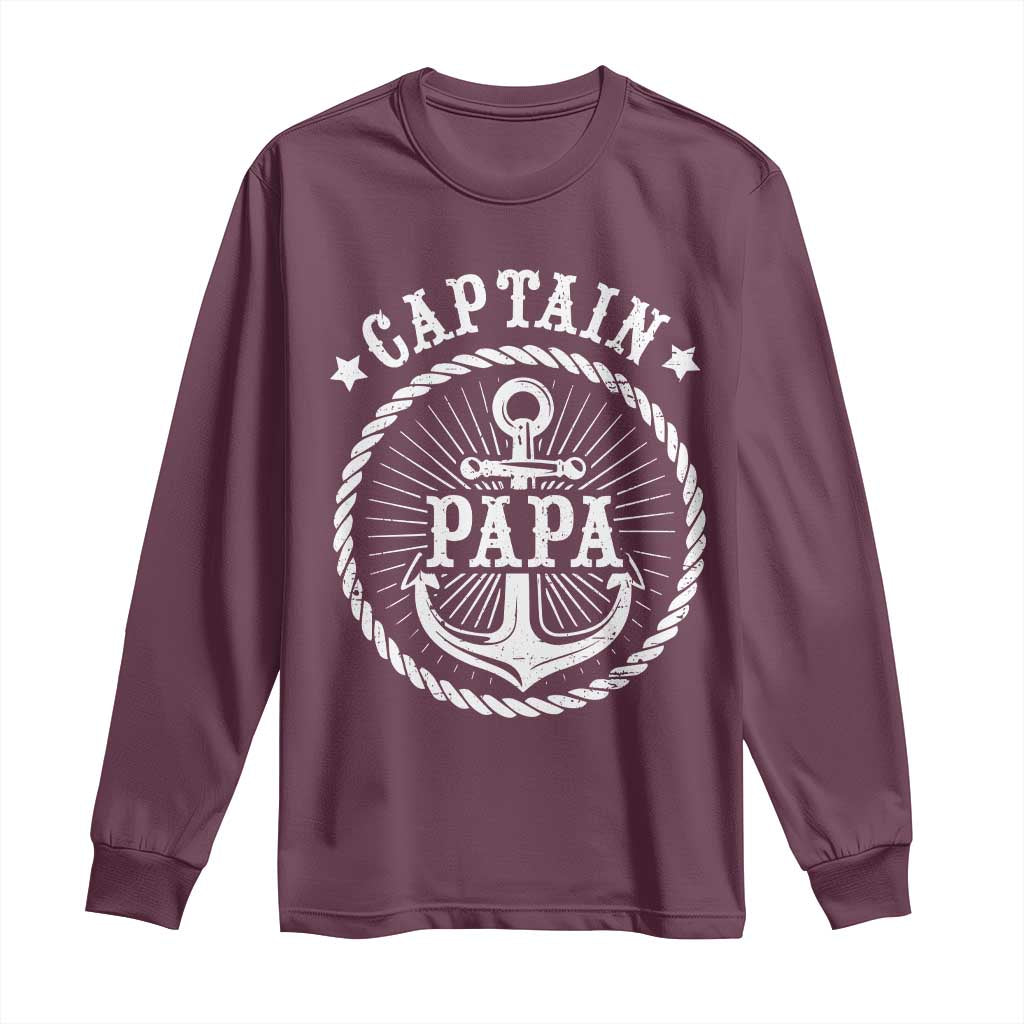 Captain Papa Long Sleeve Shirt Lake Sailor Boating