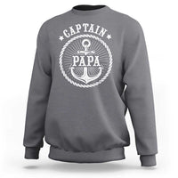 Captain Papa Sweatshirt Lake Sailor Boating