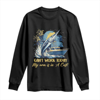 Fishing Boat Long Sleeve Shirt Fish More Worry Less