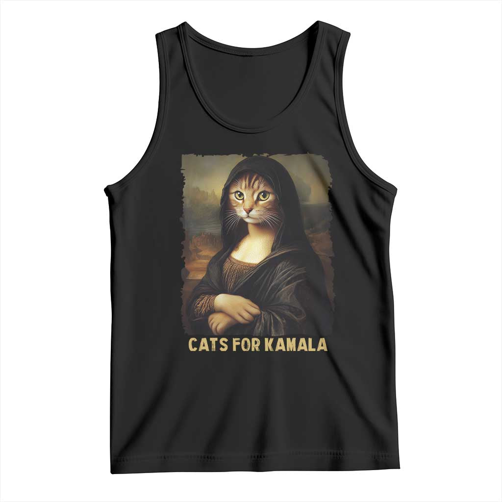 Funny Harris Cat Tank Top Cats Mona Lisa Vintage