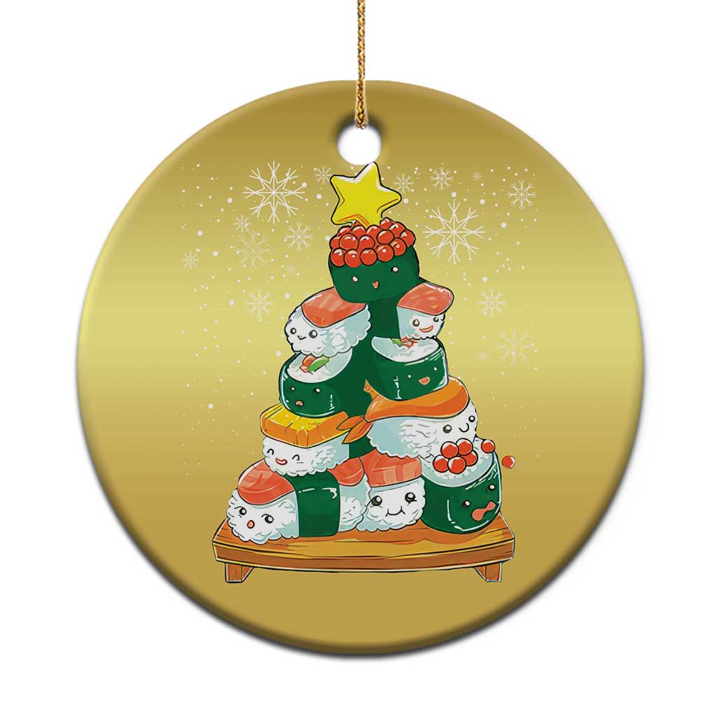 Funny Sushi Christmas Tree Christmas Ornament Cute Japanese Xmas - Wonder Print Shop