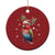 Christmas Cute Parot Reindeer Santa Hat Christmas Ornament - Wonder Print Shop