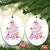 Christmas Breast Cancer Christmas Ornament Pink Ribbon Xmas Tree - Wonder Print Shop