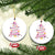 Christmas Breast Cancer Christmas Ornament Pink Ribbon Xmas Tree - Wonder Print Shop