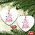 Christmas Breast Cancer Christmas Ornament Pink Ribbon Xmas Tree - Wonder Print Shop