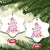 Christmas Breast Cancer Christmas Ornament Pink Ribbon Xmas Tree - Wonder Print Shop