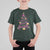 Christmas Breast Cancer T Shirt For Kid Pink Ribbon Xmas Tree - Wonder Print Shop