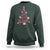 Christmas Breast Cancer Sweatshirt Pink Ribbon Xmas Tree - Wonder Print Shop