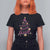 Christmas Breast Cancer T Shirt For Women Pink Ribbon Xmas Tree - Wonder Print Shop