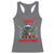 Funny Heavy Christmas Rock Band Guitarist Racerback Tank Top