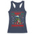 Funny Heavy Christmas Rock Band Guitarist Racerback Tank Top