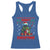 Funny Heavy Christmas Rock Band Guitarist Racerback Tank Top