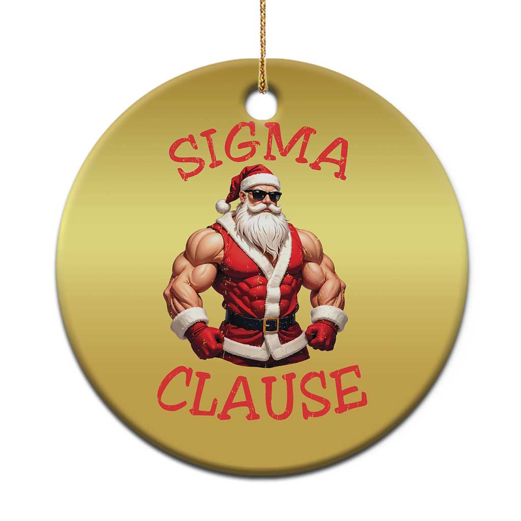 Funny Xmas Sigma Claus Christmas Ornament - Wonder Print Shop