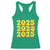 Funny Happy New Year 2025 Racerback Tank Top