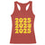 Funny Happy New Year 2025 Racerback Tank Top