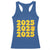 Funny Happy New Year 2025 Racerback Tank Top