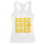 Funny Happy New Year 2025 Racerback Tank Top