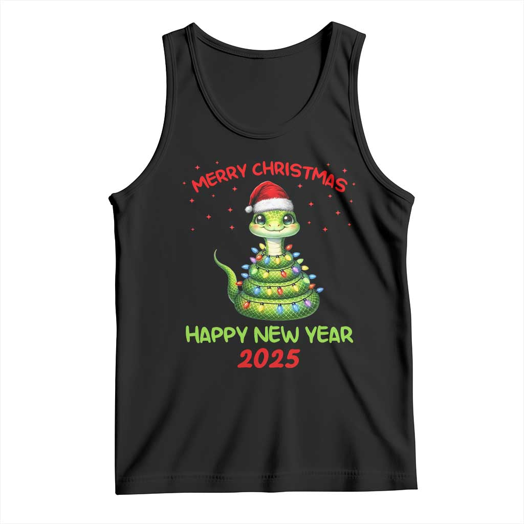 Year Of The Snake 2025 Tank Top Merry Christmas And Happy New Year Cute Snake