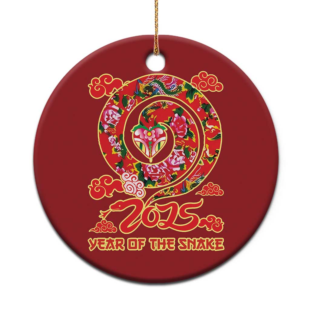 Lunar New Year 2025 Christmas Ornament Year Of The Snake China Traditional - Wonder Print Shop