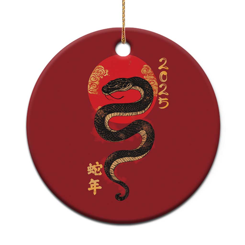 Year Of The Snake 2025 Christmas Ornament Lunar New Year Chinese Snake - Wonder Print Shop