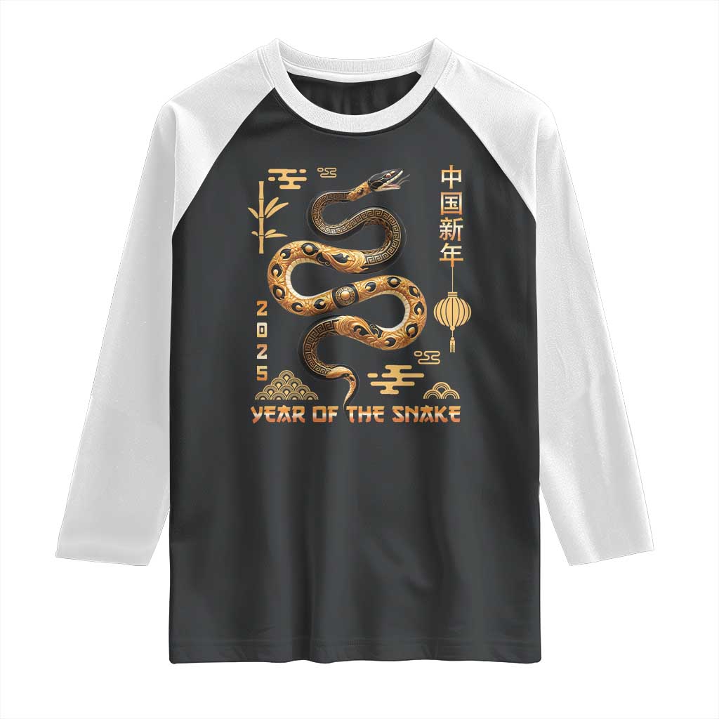 Lunar New Year 2025 Raglan Shirt Year Of The Snake 2025 Chinese China