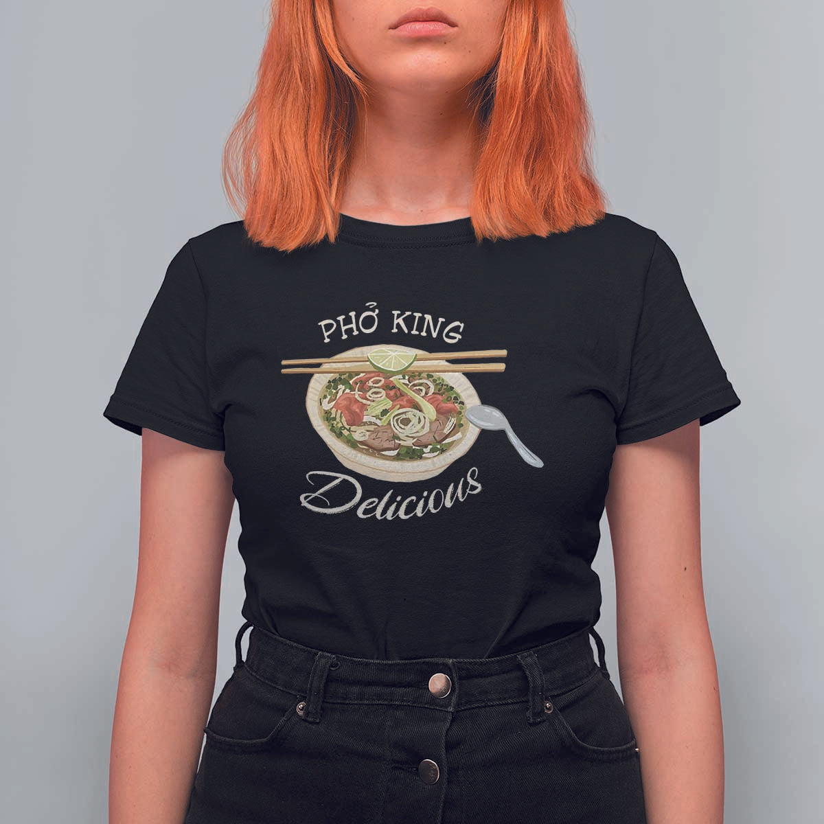 Vietnamese Food Lover T Shirt For Women Pho King Delicious - Wonder Print Shop