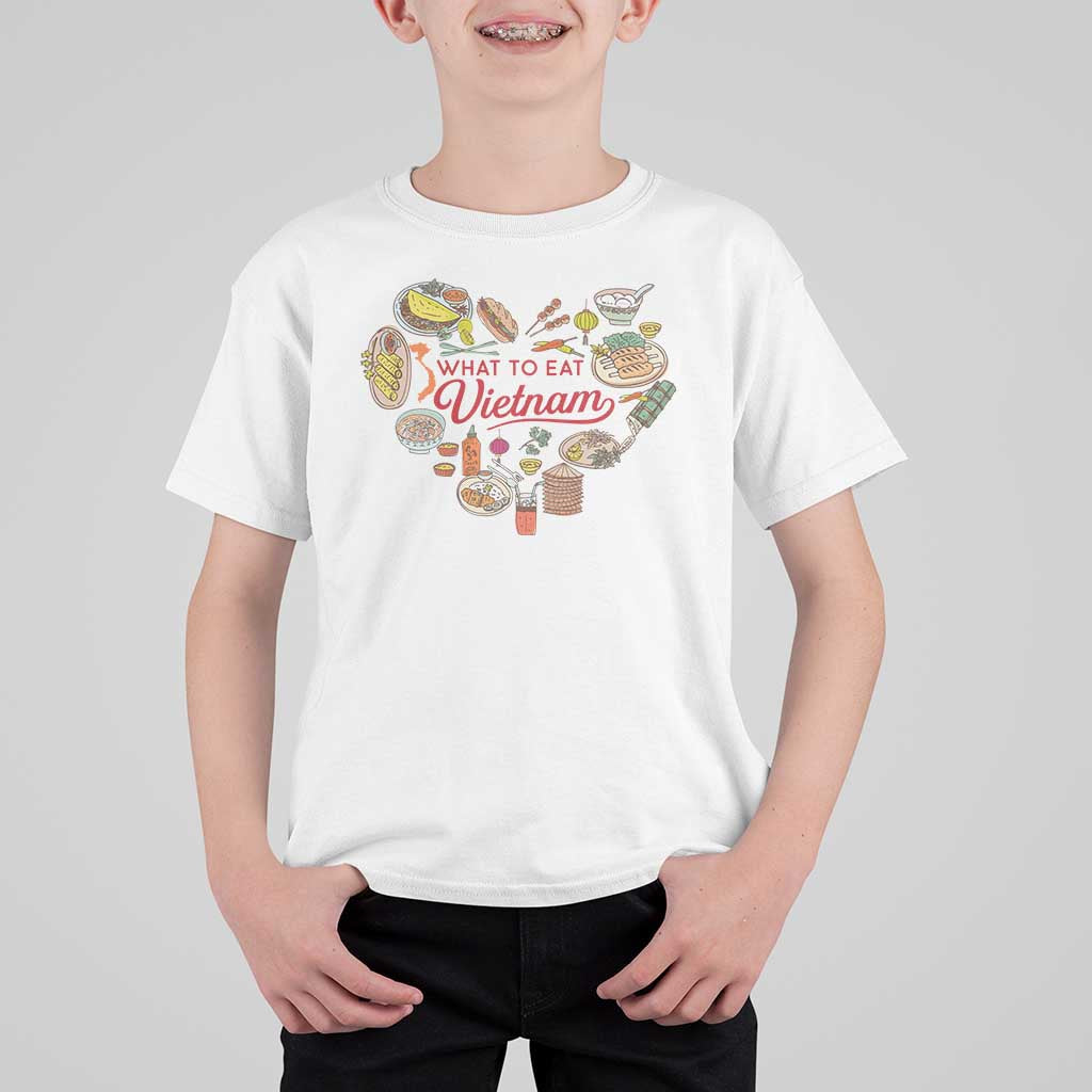 Vietnamese Food Lover T Shirt For Kid What To Eat In Vietnam Viet Nam - Wonder Print Shop